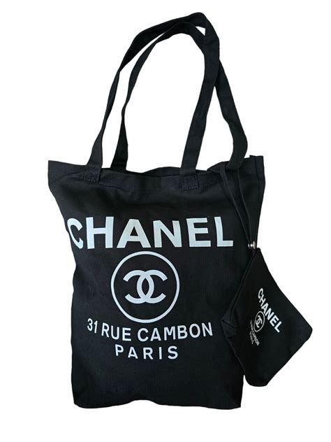 chanel vip gift canvas tote bag|authentic chanel tote bag.